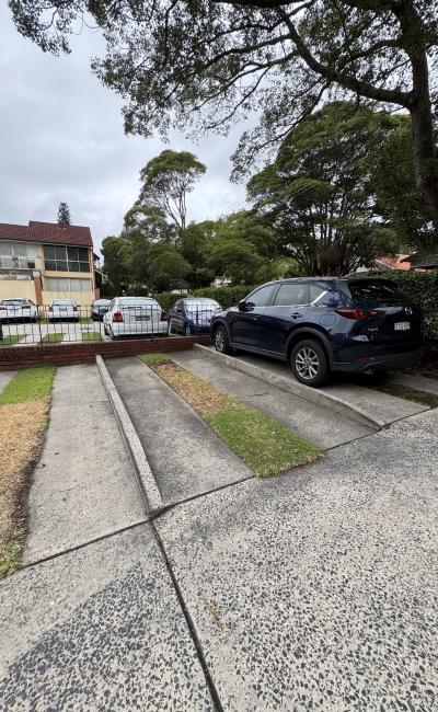 Outdoor lot parking on Alexandra Street in Drummoyne New South Wales