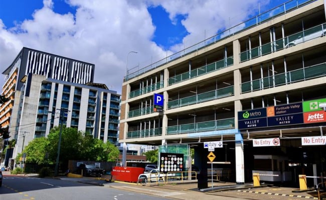 Indoor lot parking on Alfred Street in Fortitude Valley Queensland