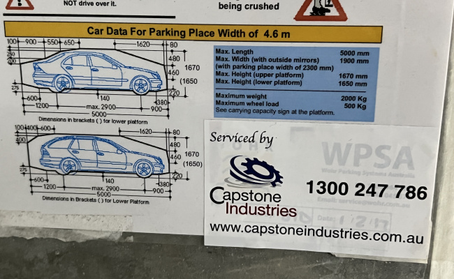 Car Stacker parking on Archibald Street in Box Hill Victoria