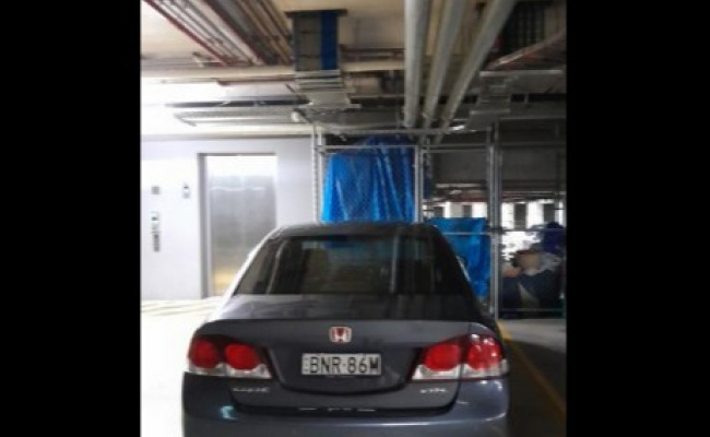 Undercover parking on Australia Avenue in Sydney Olympic Park New South Wales