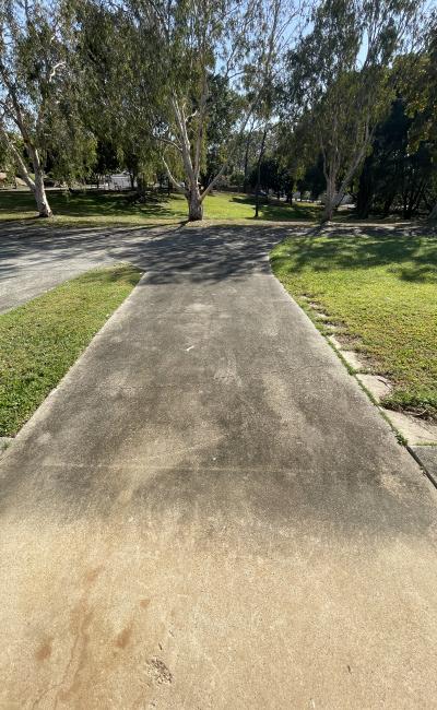 Parking space for caravan.