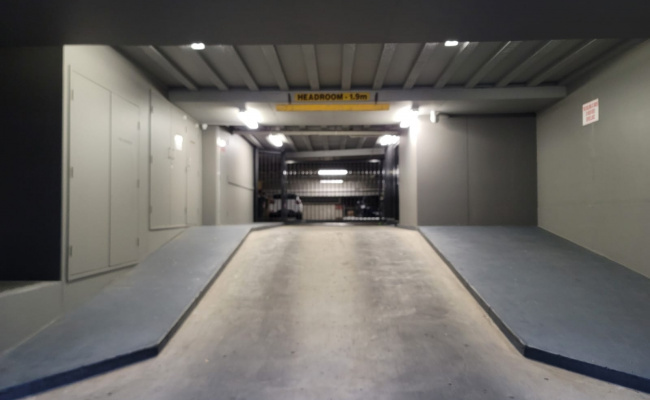 Indoor lot parking on Bennett Street in East Perth Western Australia