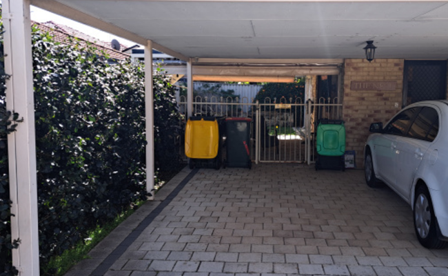 Carport parking on Bishopsgate Street in Lathlain Western Australia