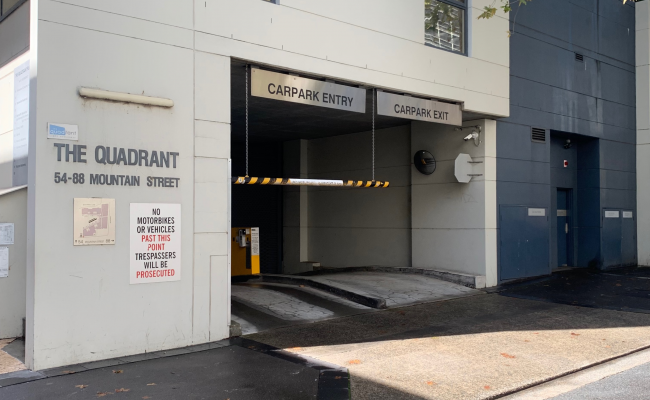 Undercover parking on Broadway in Ultimo New South Wales
