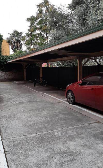 Undercover parking on Brougham Street in North Melbourne Victoria