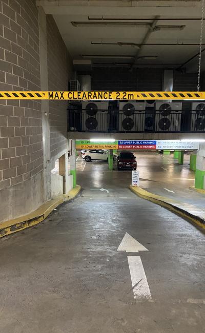 Indoor lot parking on Brown Street in Ashfield New South Wales