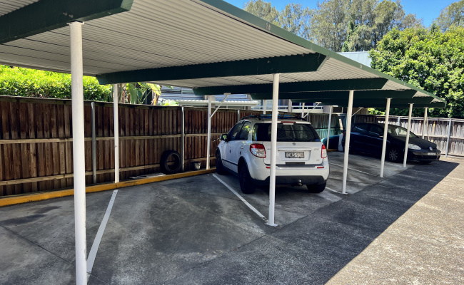 Carport parking on Campbell Parade in Manly Vale New South Wales