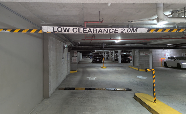 Indoor lot parking on Campbell Street in Bowen Hills Queensland
