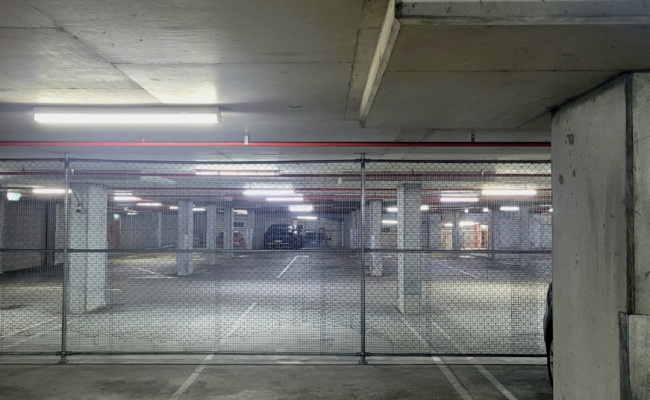 Secure 24/7 security monitored underground parking