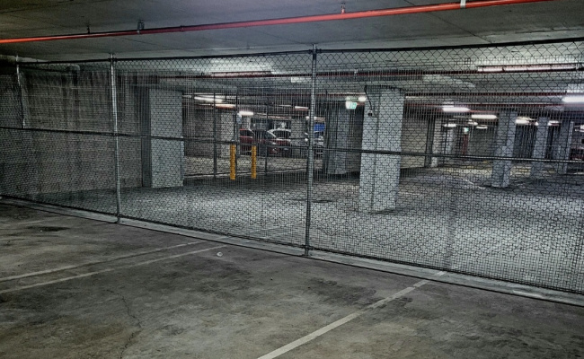 Secure 24/7 security monitored underground parking