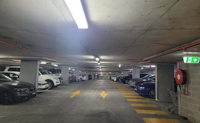 Secure 24/7 security monitored underground parking