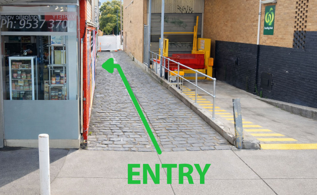 Outdoor lot parking on Carlisle Street in St Kilda Victoria