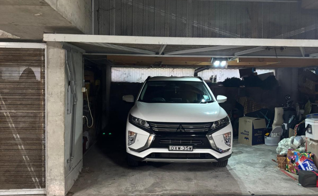Secure, easy access, garage space with electric remote