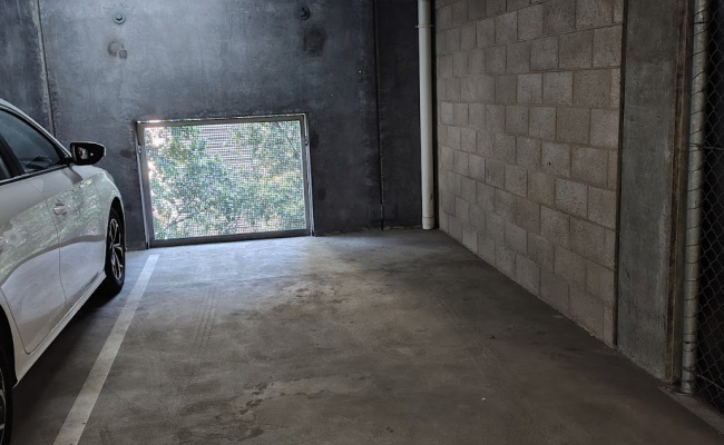 Secure indoor car space at 163 City Rd, Southbank, includes 24/7 access with fob and remote