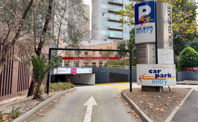 Indoor lot parking on City Road in Southbank Victoria