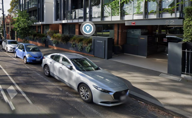Car Stacker parking on Courtney Street in North Melbourne Victoria