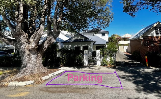 Outside parking on Cuthbert Street in Shenton Park Western Australia