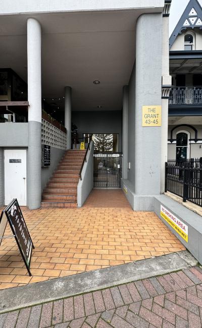 Just opposite to the Manly Wharf