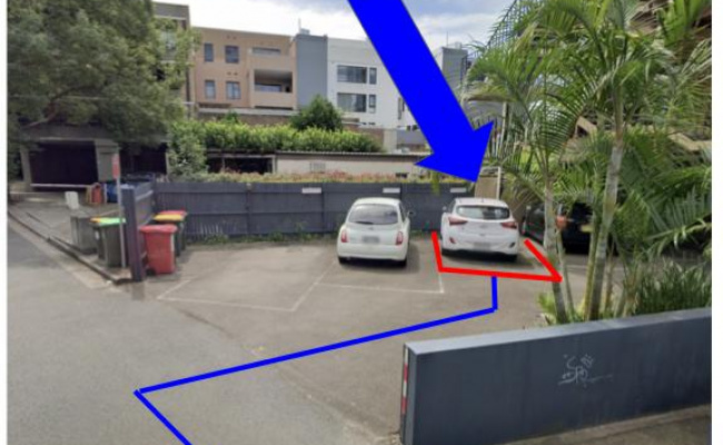 Carport parking on Eden Street in North Sydney New South Wales