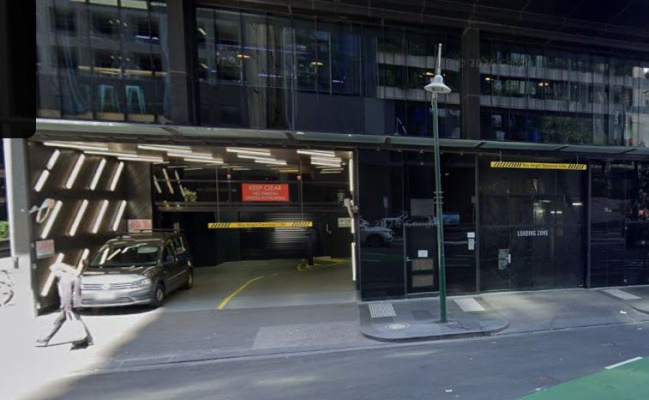 This is a stacker system next to RMIT at the corner of Elizabeth Street and Franklin Street in City