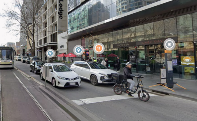 Car Stacker parking on Elizabeth Street in Melbourne Victoria