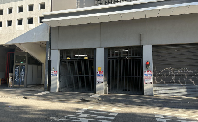 Indoor lot parking on Elizabeth Street in Melbourne Victoria