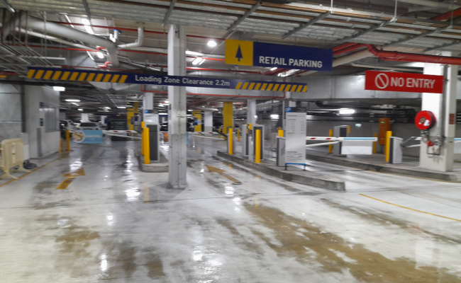 Indoor lot parking on The Esplanade in Surfers Paradise Queensland