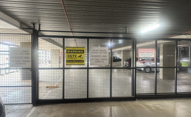 Indoor lot parking on Flinders Street in Melbourne Victoria