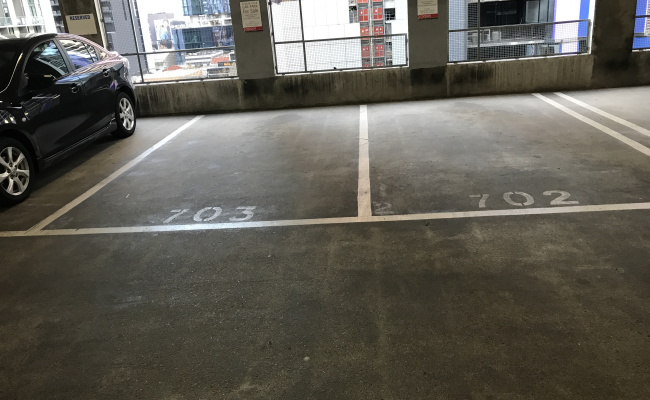 Indoor lot parking on Franklin Street in Melbourne Victoria