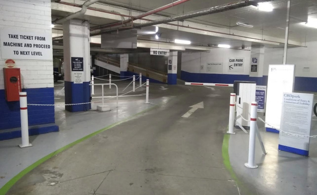 Indoor lot parking on Franklin Street in Melbourne Victoria