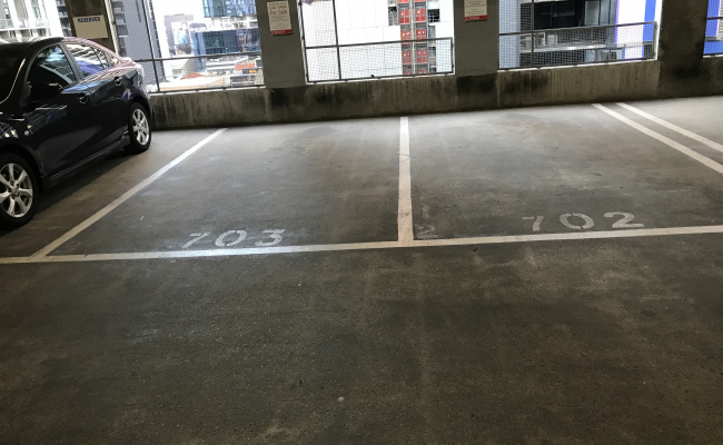 Indoor lot parking on Franklin Street in Melbourne Victoria