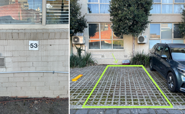 Outdoor lot parking on George Street in Fitzroy Victoria