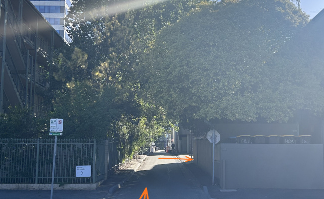 Outdoor lot parking on George Street in Fitzroy Victoria