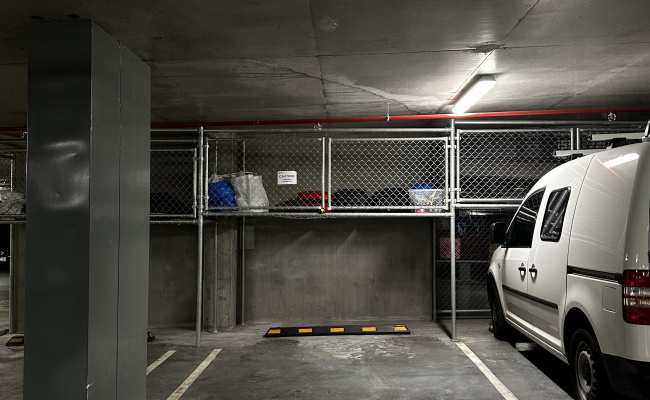 Secure car park below Aldi Smith St