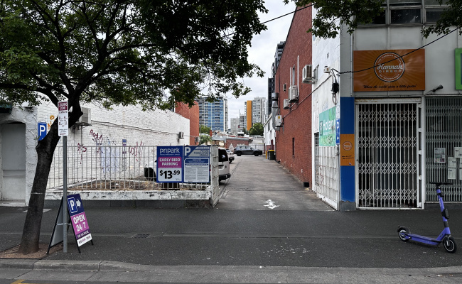 Outdoor lot parking on Gouger Street in Adelaide South Australia
