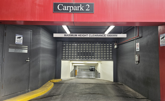 Indoor lot parking on William Street in Melbourne Victoria
