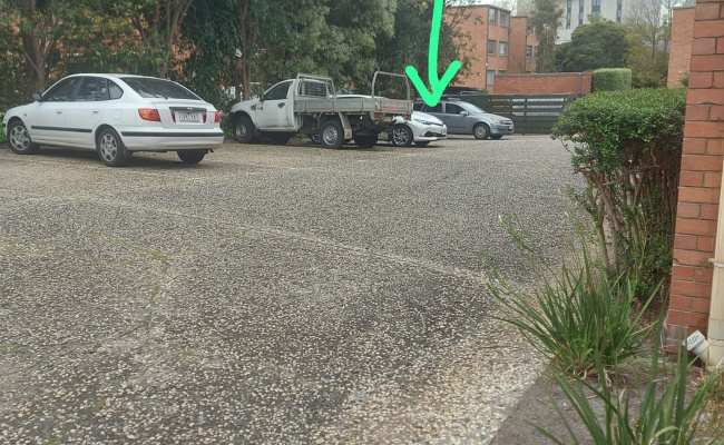 Driveway parking on Haines Street in North Melbourne Victoria