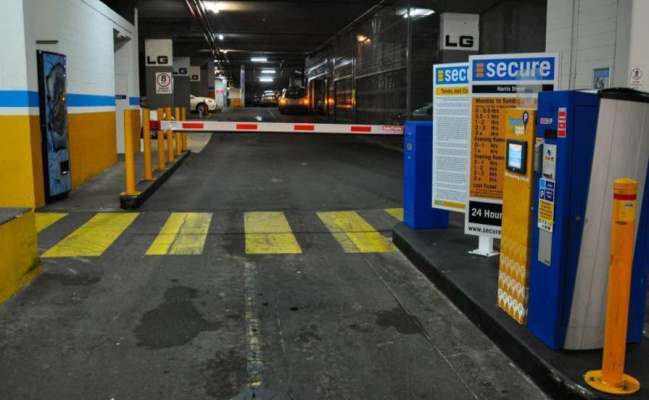 Indoor lot parking on Harris Street in Pyrmont