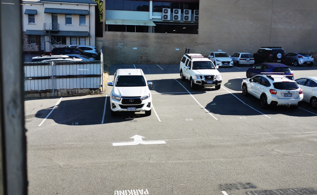 Outside parking on Harvest Terrace in West Perth