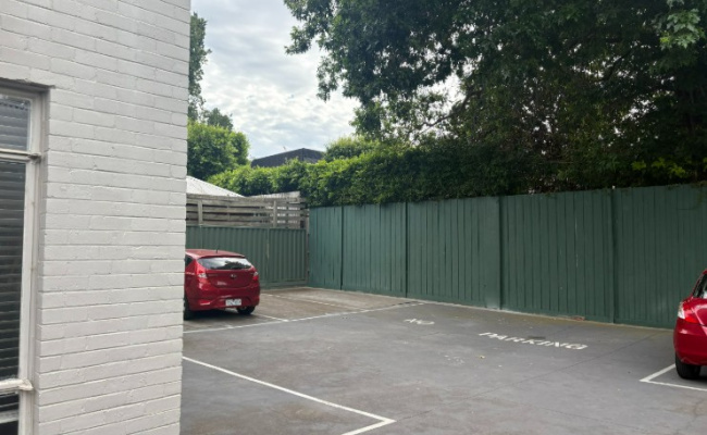 Private, hidden but easy access parking space