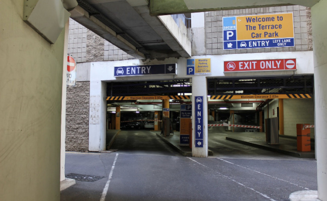 Indoor lot parking on Hindley st in Adelaide
