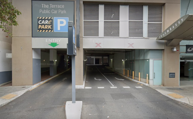Indoor lot parking on Hindley Street in Adelaide South Australia