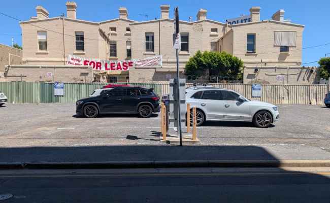 Outdoor lot parking on Hindley Street in Adelaide South Australia