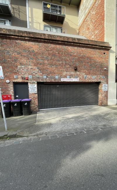 Indoor lot parking on Kerr Street in Fitzroy Victoria
