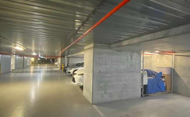 Indoor lot parking on La Trobe Street in Melbourne Central Business District Victoria