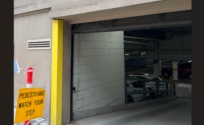 Undercover parking on La Trobe Street in Melbourne Victoria