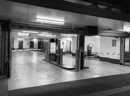 Indoor lot parking on Little Bourke Street in Melbourne Victoria