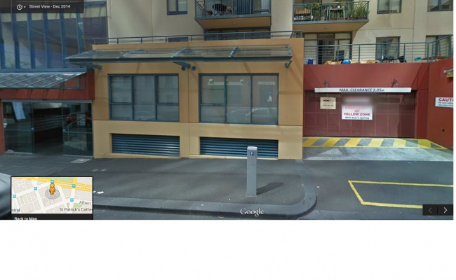 Indoor lot parking on Spring Street in Melbourne Victoria
