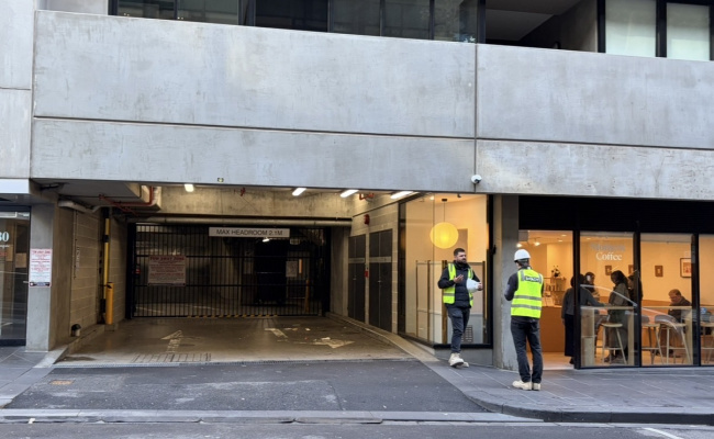 Secured indoor car parking near Flagstaff, Law Courts & Victoria University.
