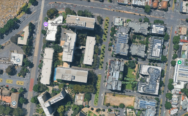 Indoor lot parking on Lygon Street in Carlton Victoria